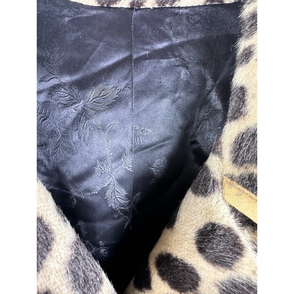 Safari Faux Leopard Coat CBK style City Chic NYC Street Style Old Money European - Picture 8 of 13